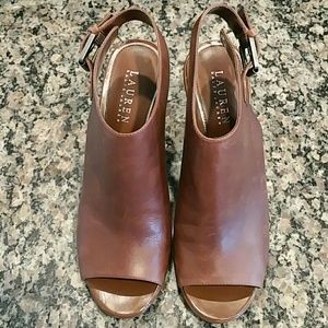 Ralph Lauren open toe/ heel